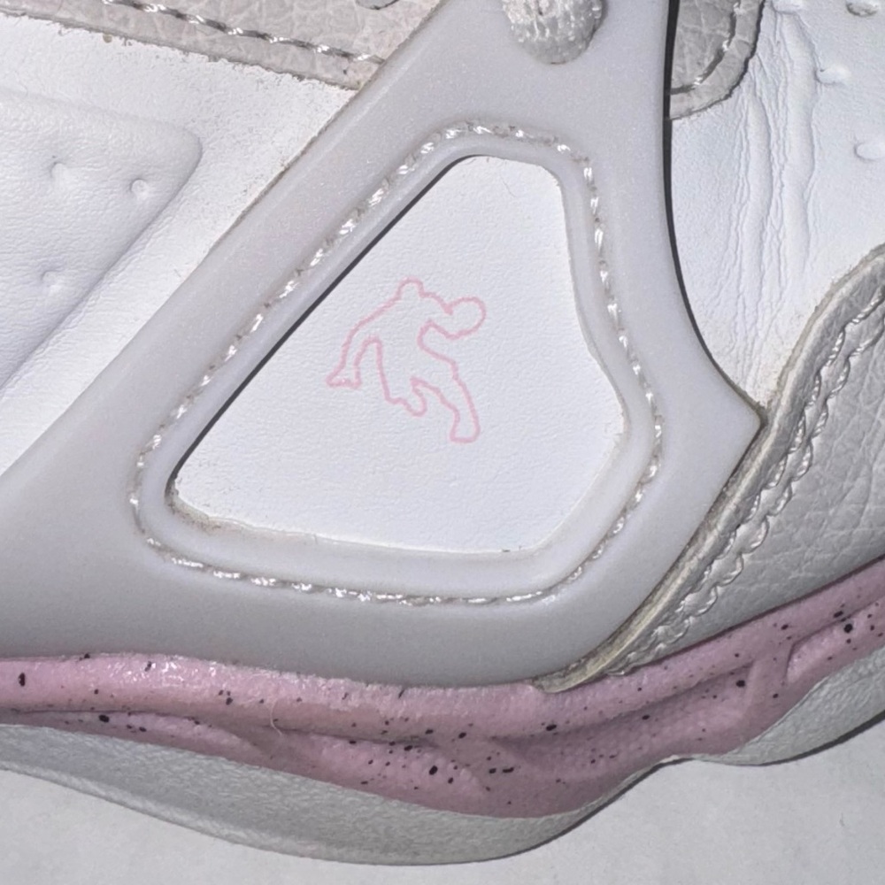 And1 big girls high-top basketball shoes, pink, gray & white - Picture 8 of 9